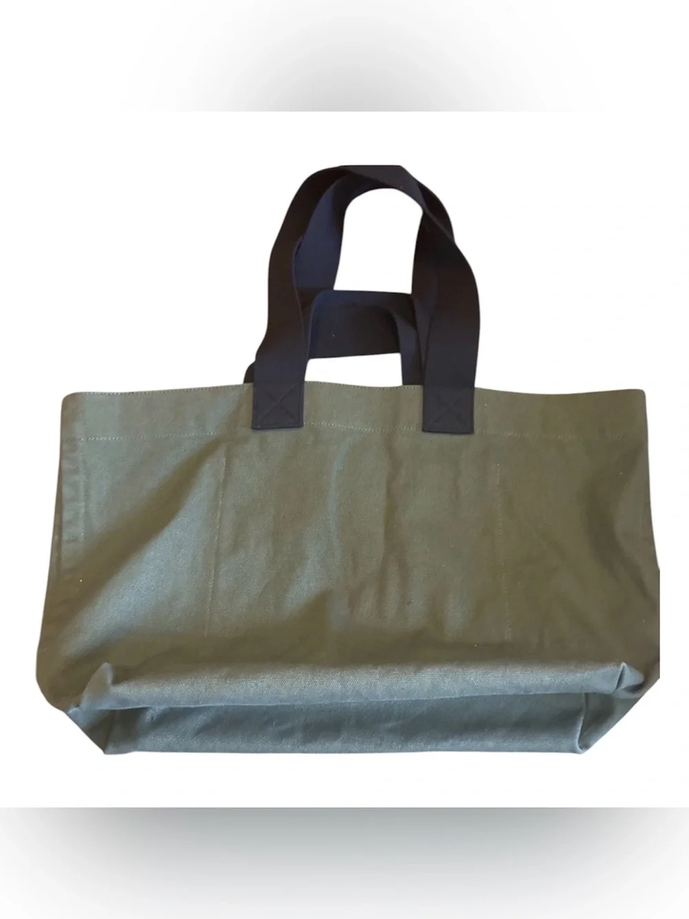 AllSaints Olive Green Acari Canvas Tote Bag
